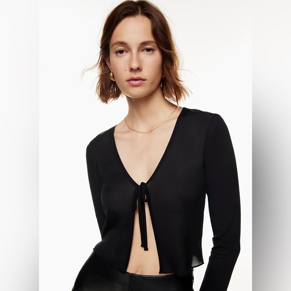 Aritzia Tops - Wilfred Tangled Long Sleeve in Black Size S